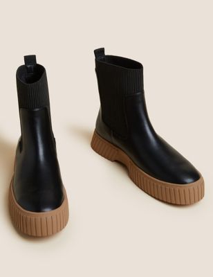 Marks and spencer flat boots best sale