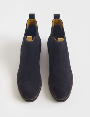 Navy blue hotsell chelsea boots ladies