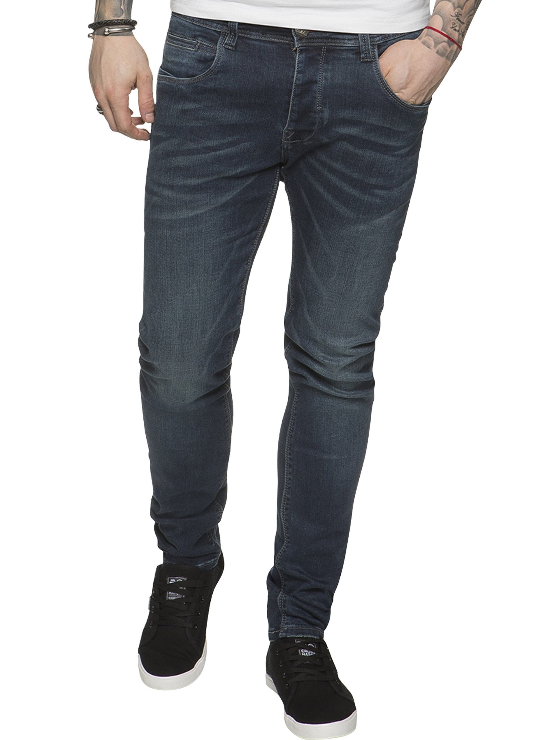 ETO | Designer Mens Reflex Super Skinny Denim Jeans - Blue - My ...