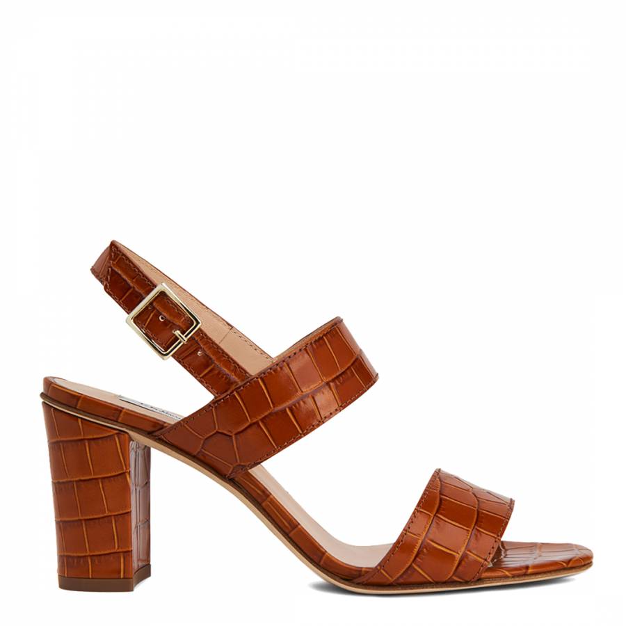 Tan croc sandals online