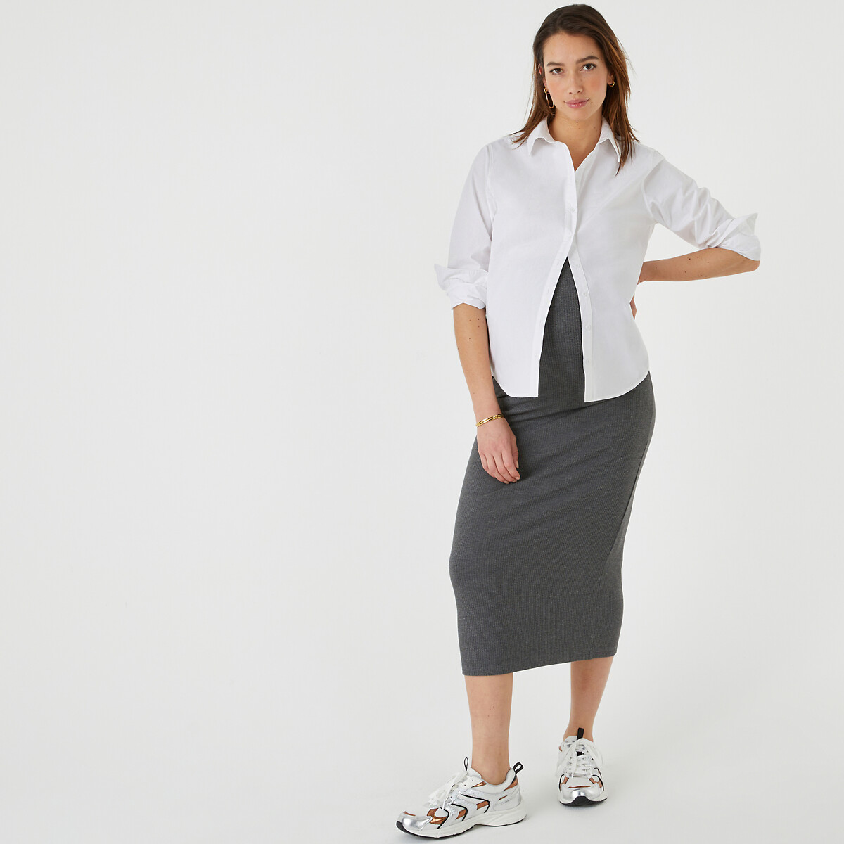 Maternity Midaxi Pencil Skirt