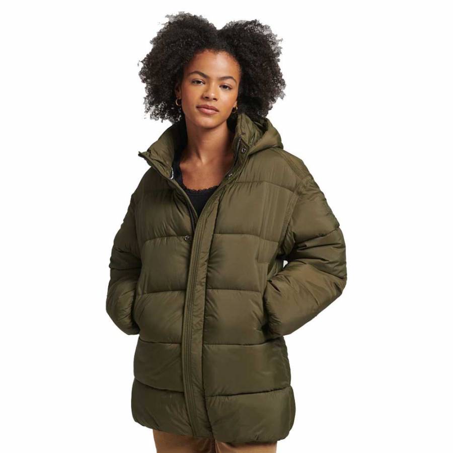 Padded parka jacket womens online